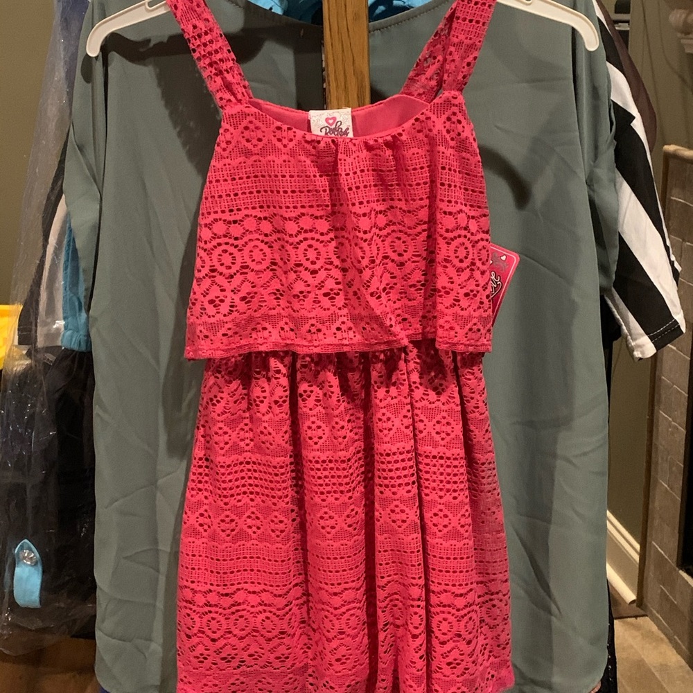 Lace short kids dress